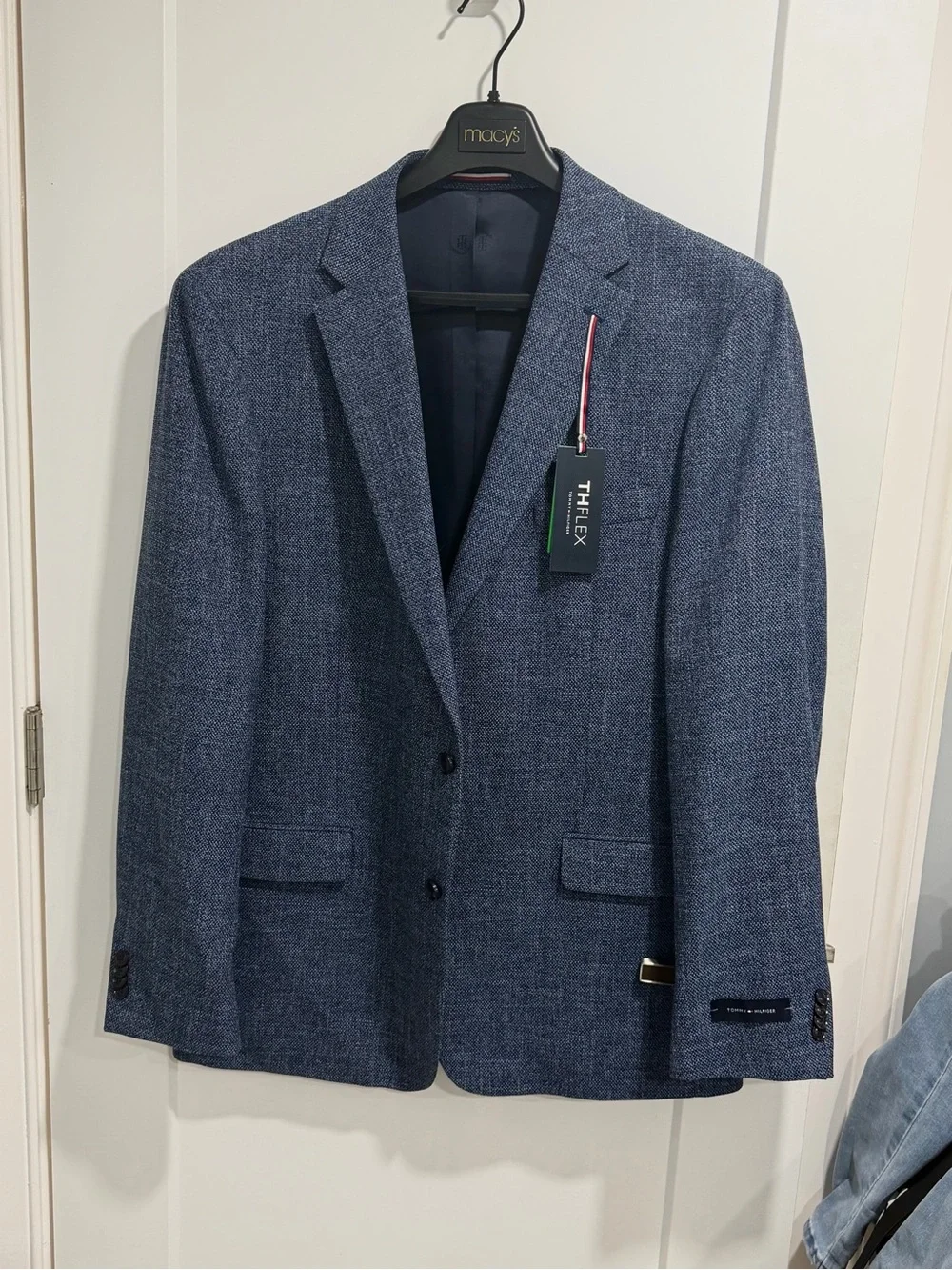 THE FLEXX Men's Textured Navy Sport Coat
